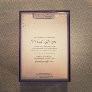 Gold Foil Wedding Invitations